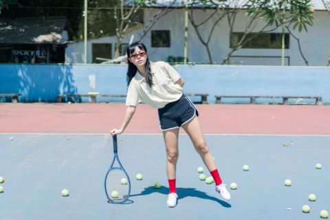 Amazing Portrait Photo and Video in Tennis Court