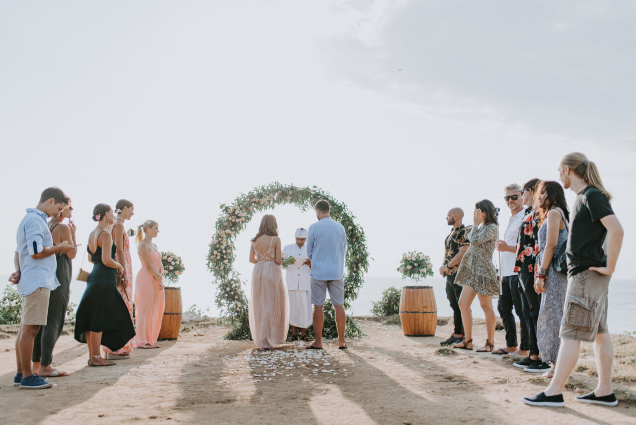 Balangan cliff wedding of Ivan and Tamara