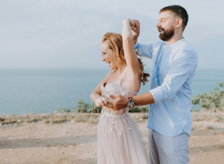 Ivan and Tamara having their first dance
