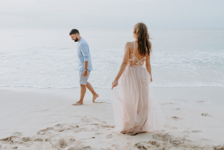 Ivan and Tamara on their wedding photo tour in Balangan Beach