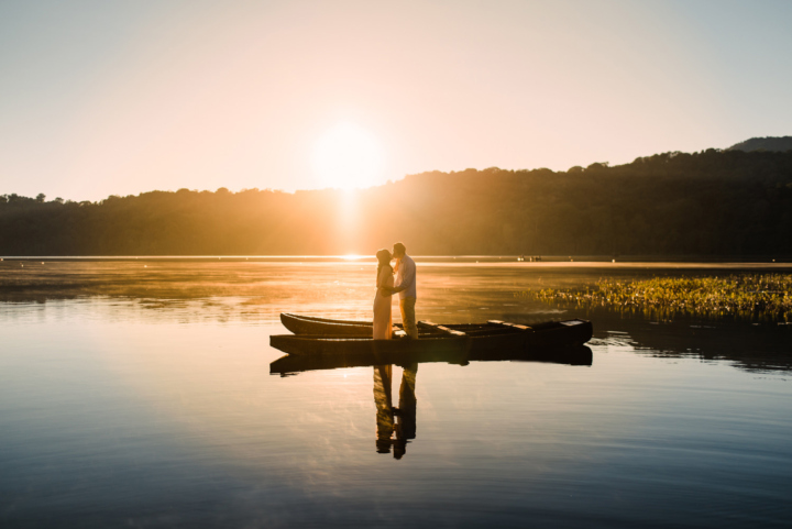 Bali pre wedding location in Tamblingan Lake by Bali wedding photographer and videographer