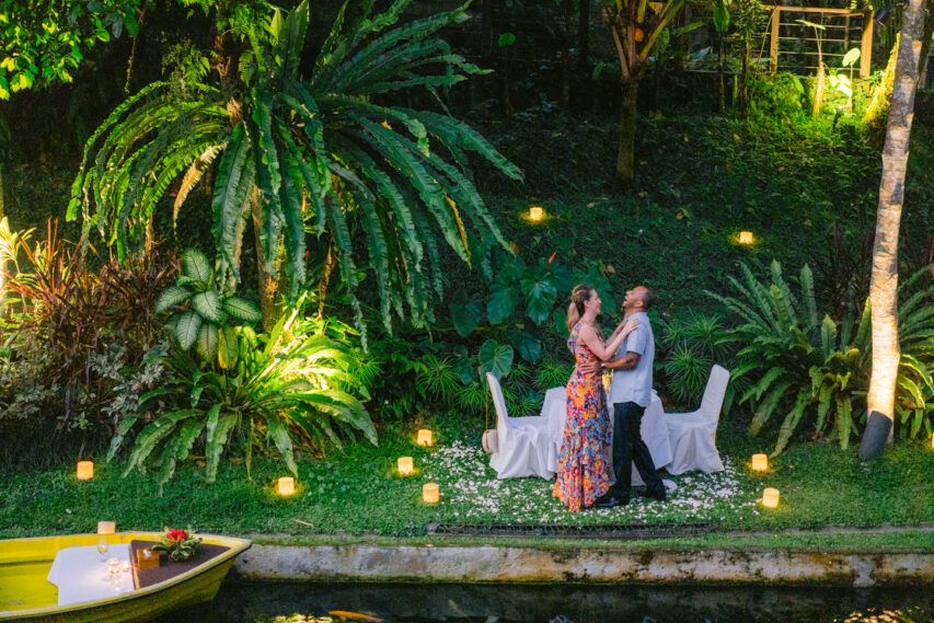 Proposal Romantic Dinner in Ubud