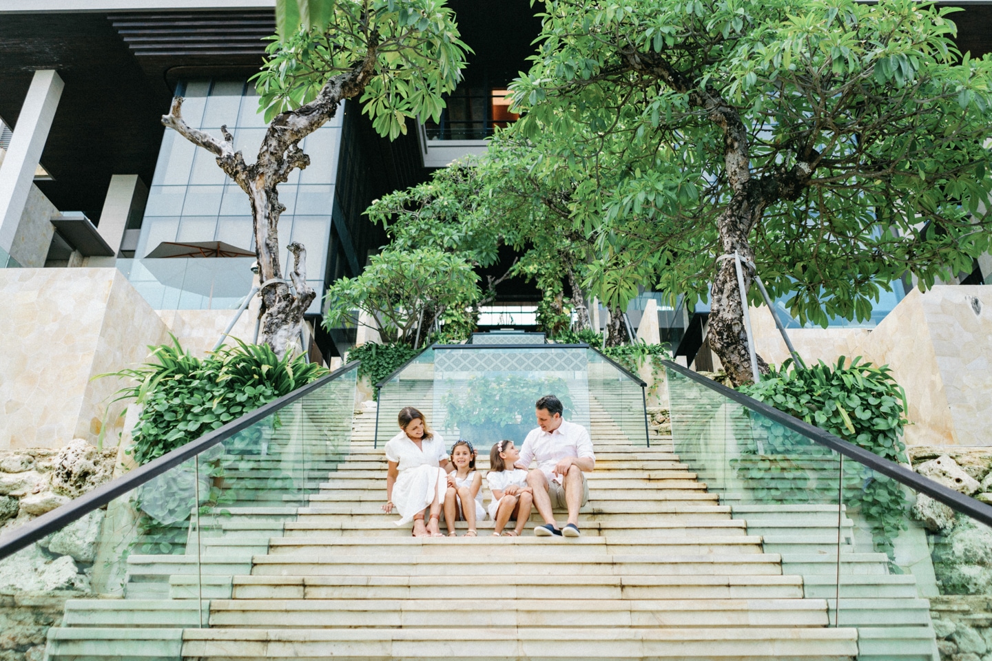 Family photo session at Kempinski Bali